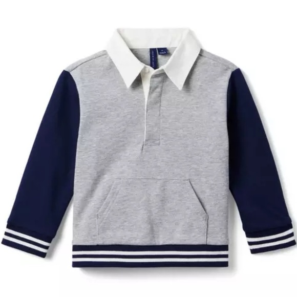 Janie and Jack | Colorblock Rugby Sweatshirt - Picture 1 of 5